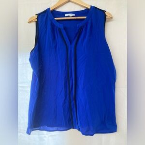 Calvin Klein Royal Blue Sleeveless Blouse